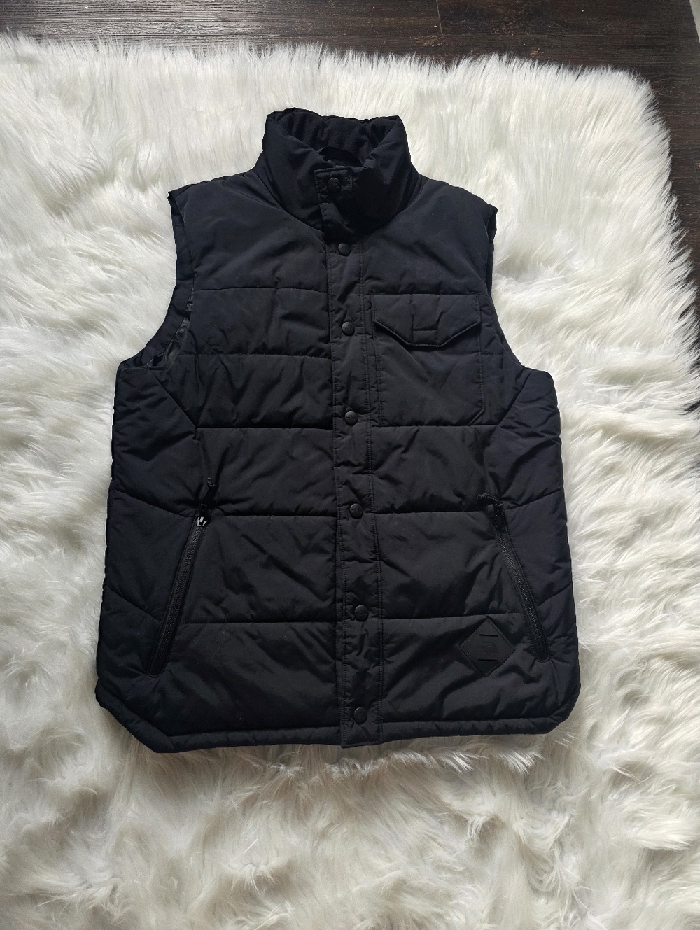 The North Face Black Quilted Down-Style Vest